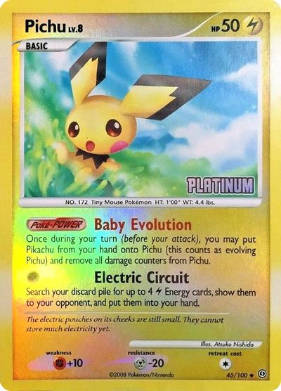 Pichu 045 — Burger King Collection 2009 (English Pokémon TCG card)