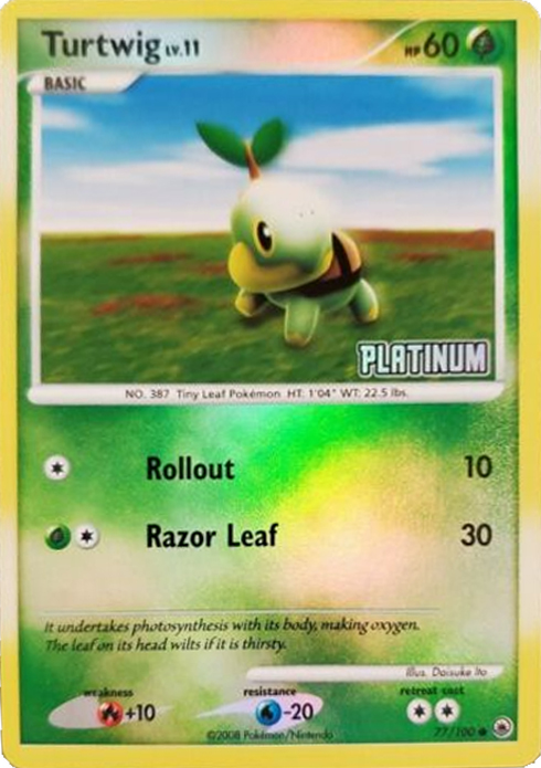 Turtwig 077 — Burger King Collection 2009 (English Pokémon TCG card)