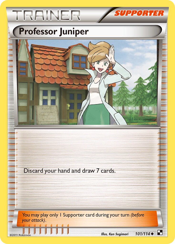 Professor Juniper 101/114 — Black & White (English Pokémon TCG card)