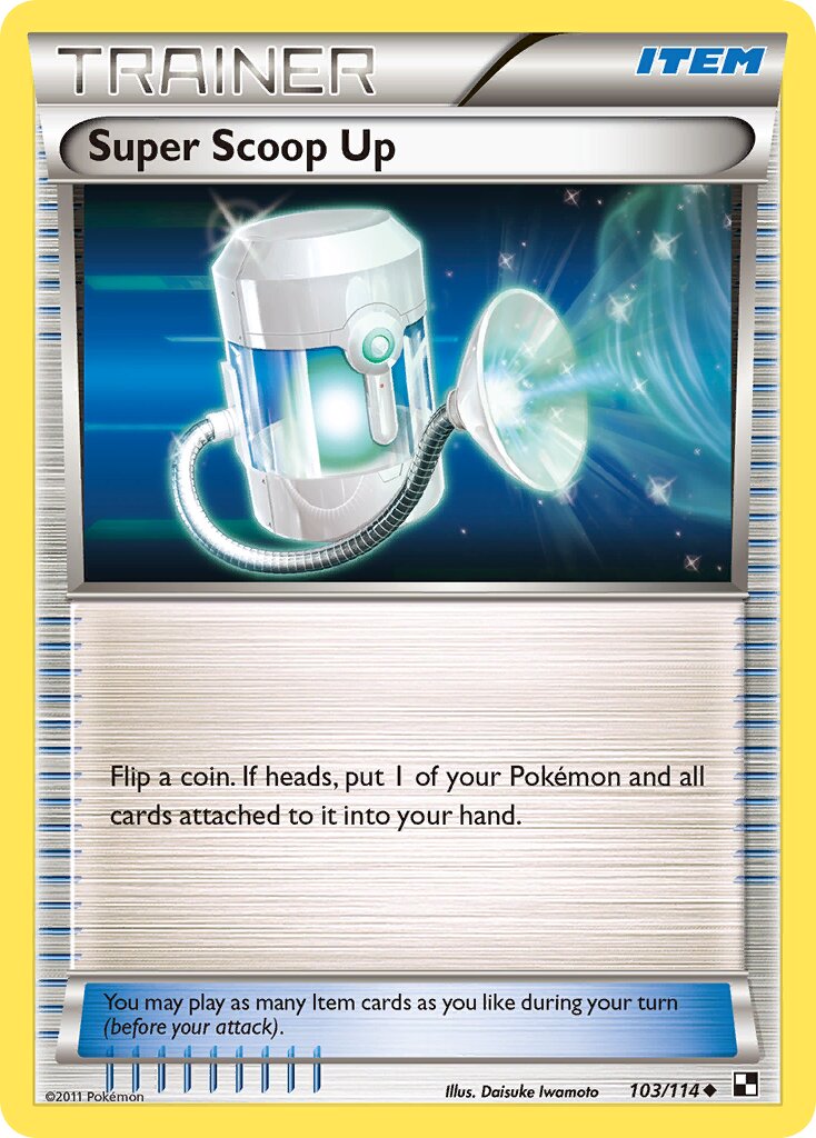 Super Scoop Up 103/114 — Black & White (English Pokémon TCG card)