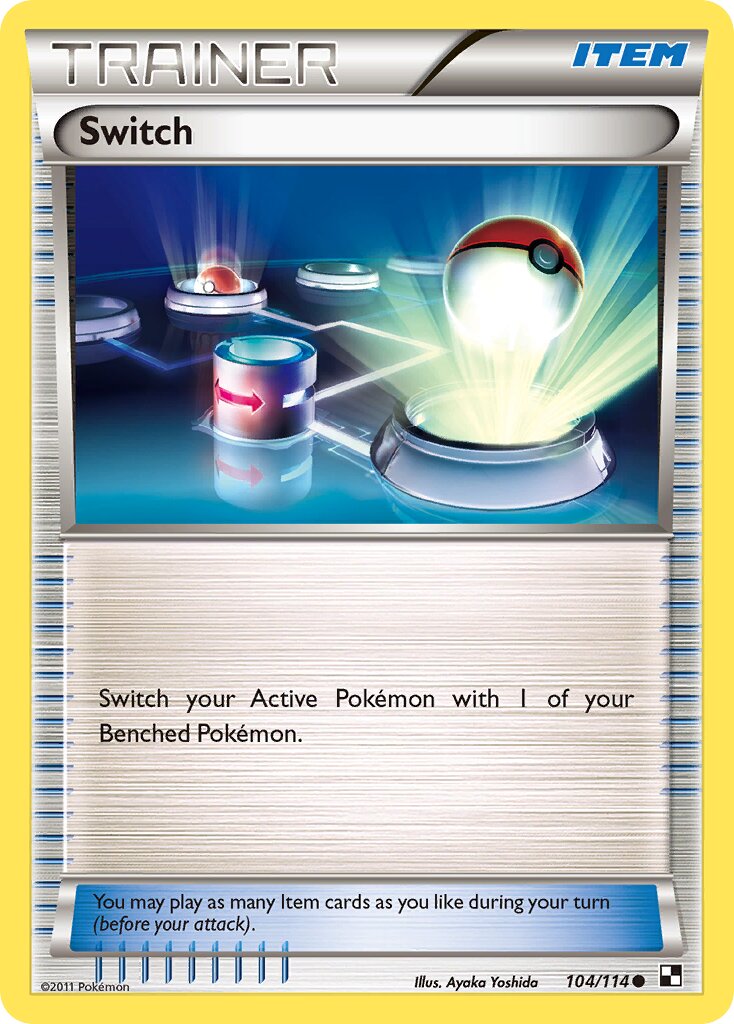 Switch 104/114 — Black & White (English Pokémon TCG card)