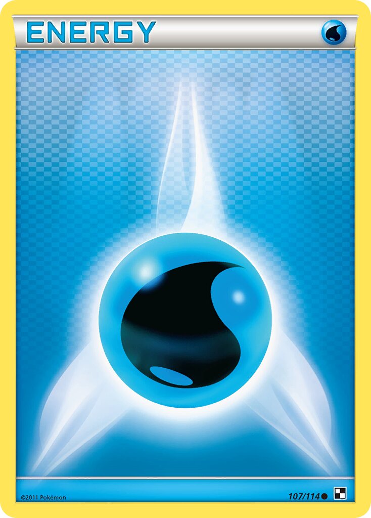 Water Energy 107/114 — Black & White (English Pokémon TCG card)