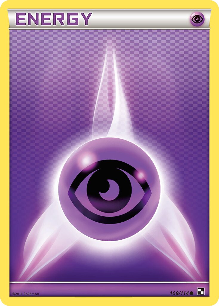Psychic Energy 109/114 — Black & White (English Pokémon TCG card)