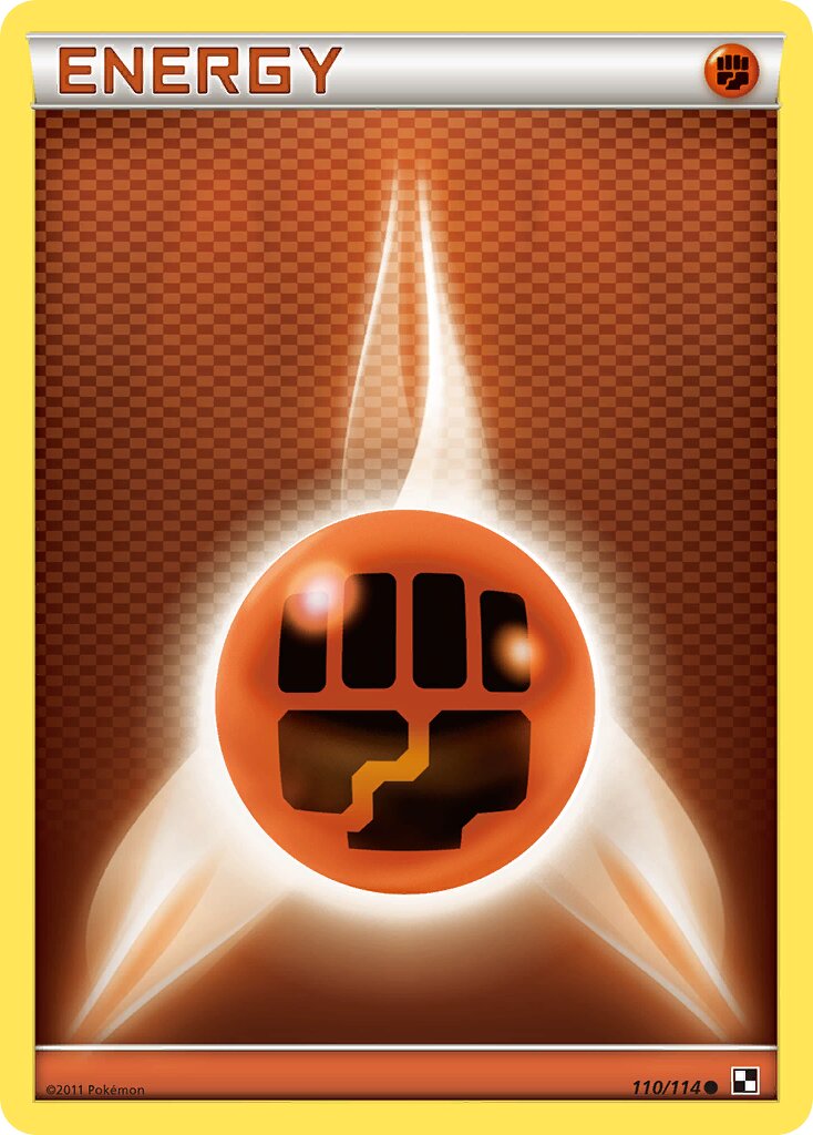 Fighting Energy 110/114 — Black & White (English Pokémon TCG card)