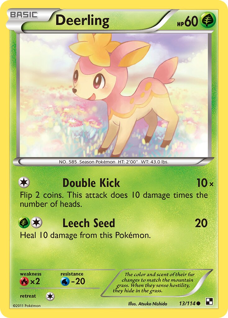 Deerling 013/114 — Black & White (English Pokémon TCG card)