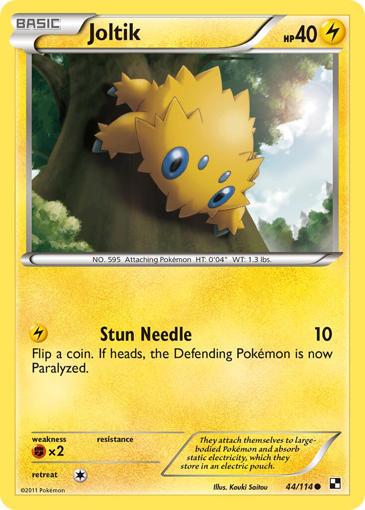Joltik 044/114 — Black & White (English Pokémon TCG card)