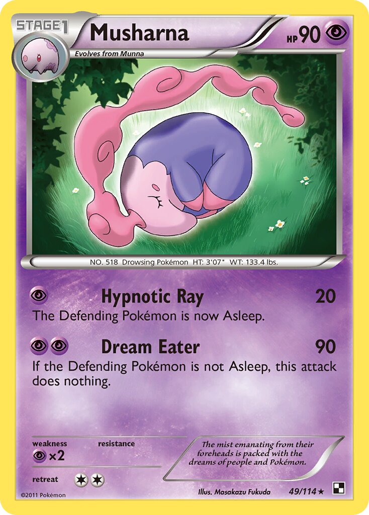 Musharna 049/114 — Black & White (English Pokémon TCG card)