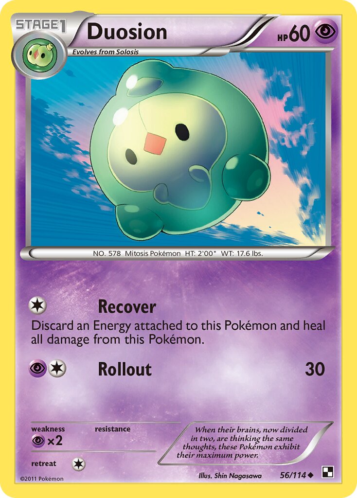 Duosion 056/114 — Black & White (English Pokémon TCG card)