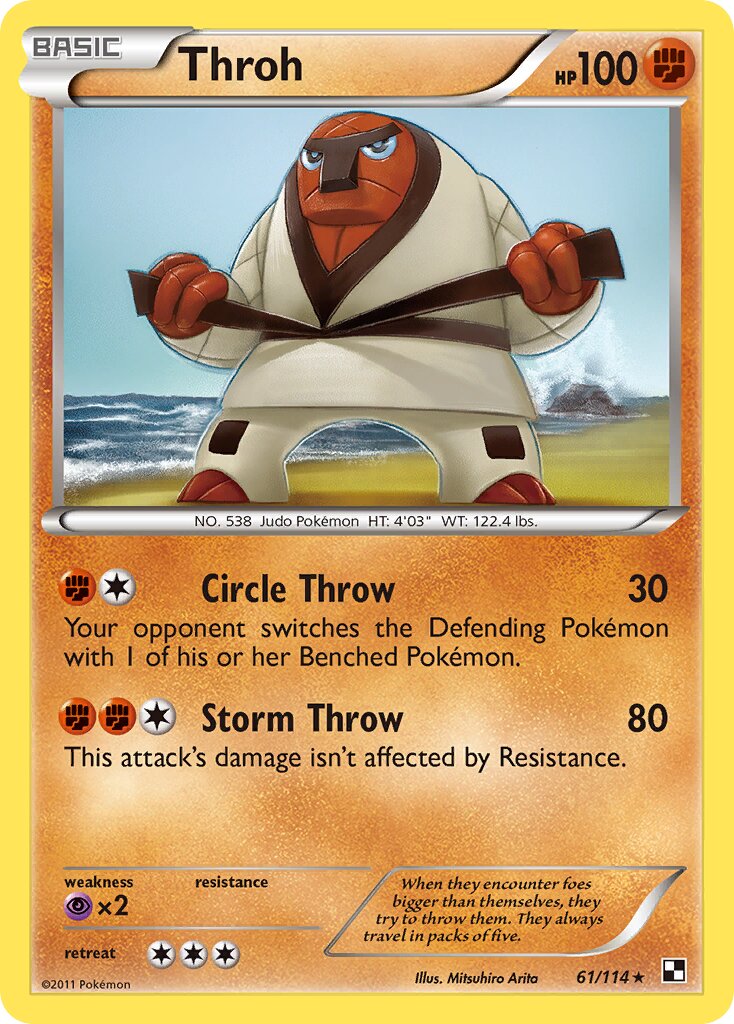 Throh 061/114 — Black & White (English Pokémon TCG card)
