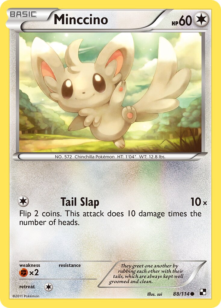 Minccino 088/114 — Black & White (English Pokémon TCG card)