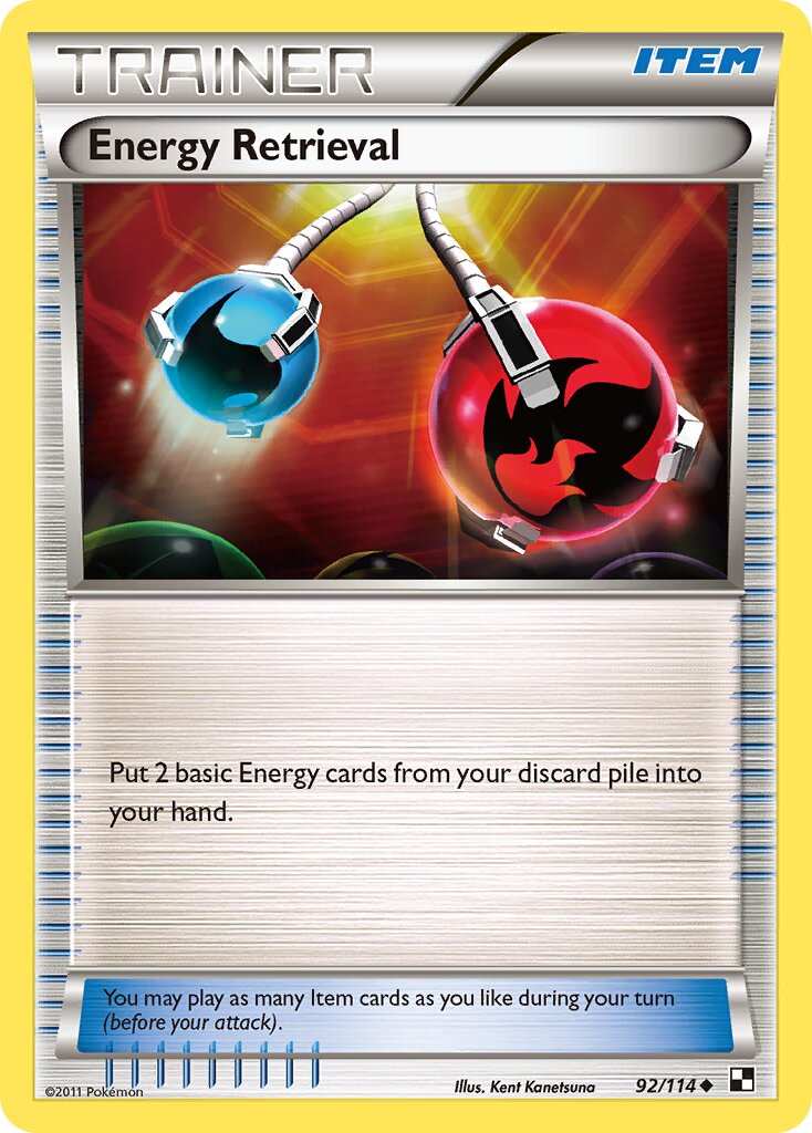 Energy Retrieval 092/114 — Black & White (English Pokémon TCG card)