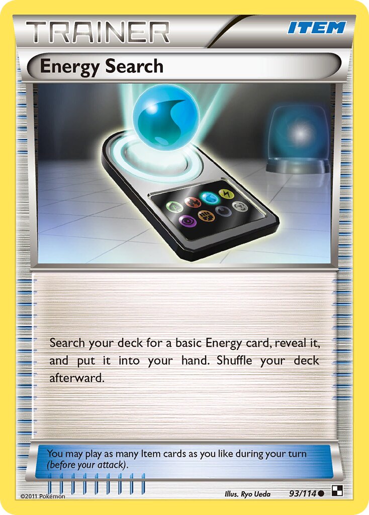 Energy Search 093/114 — Black & White (English Pokémon TCG card)