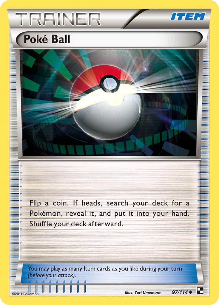 Poké Ball 097/114 — Black & White (English Pokémon TCG card)