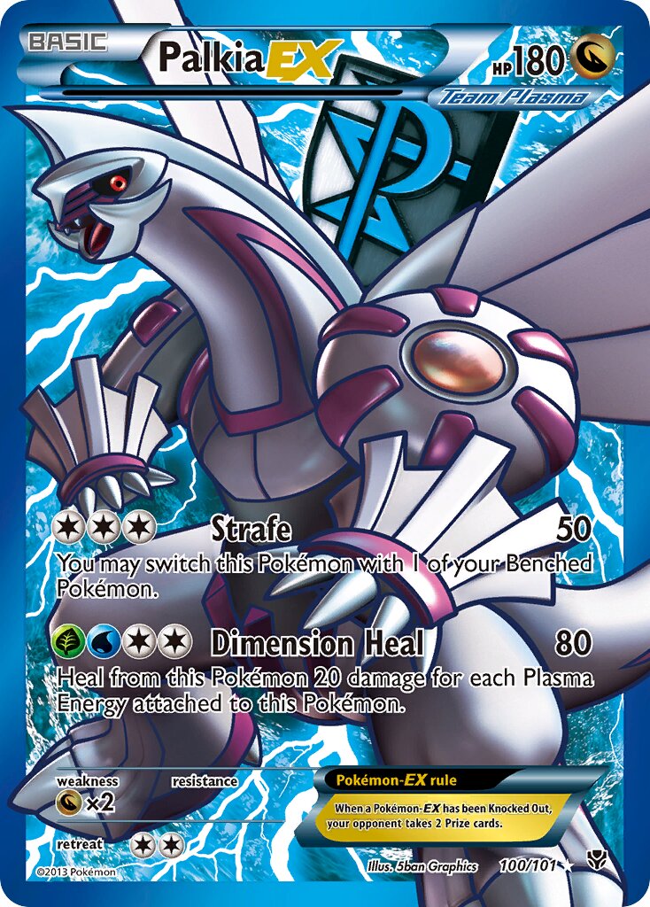 Palkia-EX 100/101 — Plasma Blast (English Pokémon TCG card)