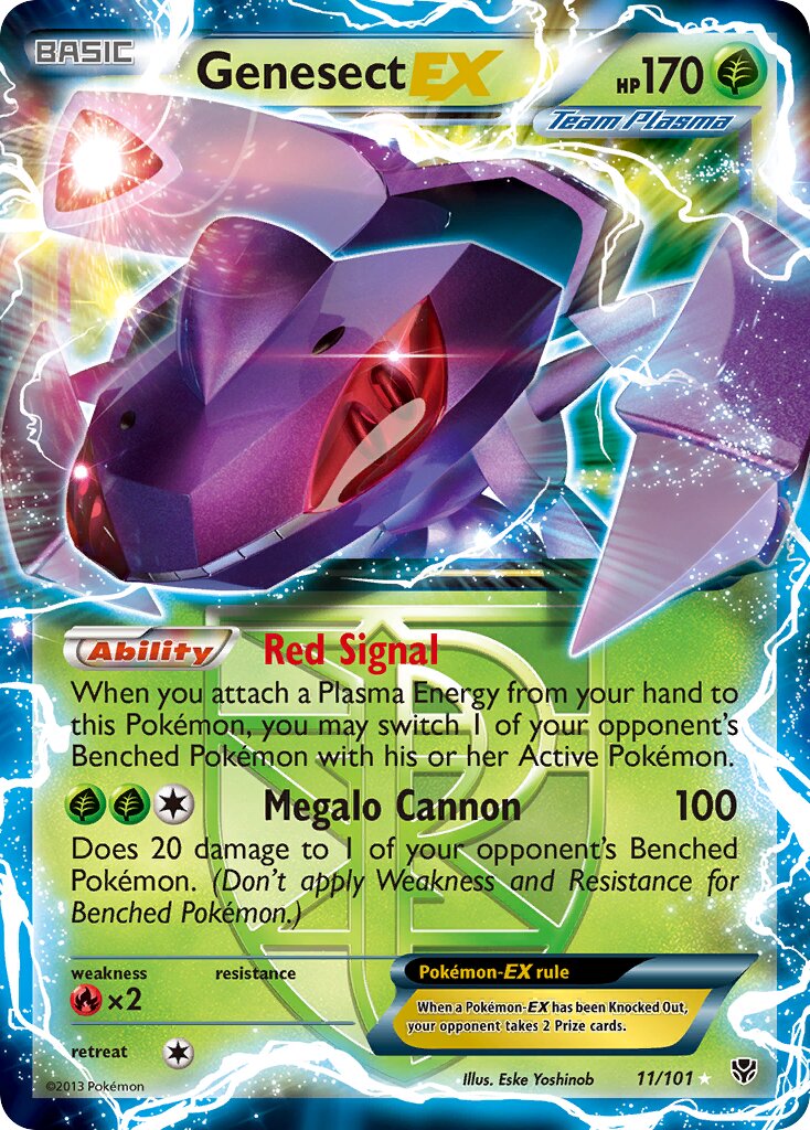 Genesect-EX 011/101 — Plasma Blast (English Pokémon TCG card)
