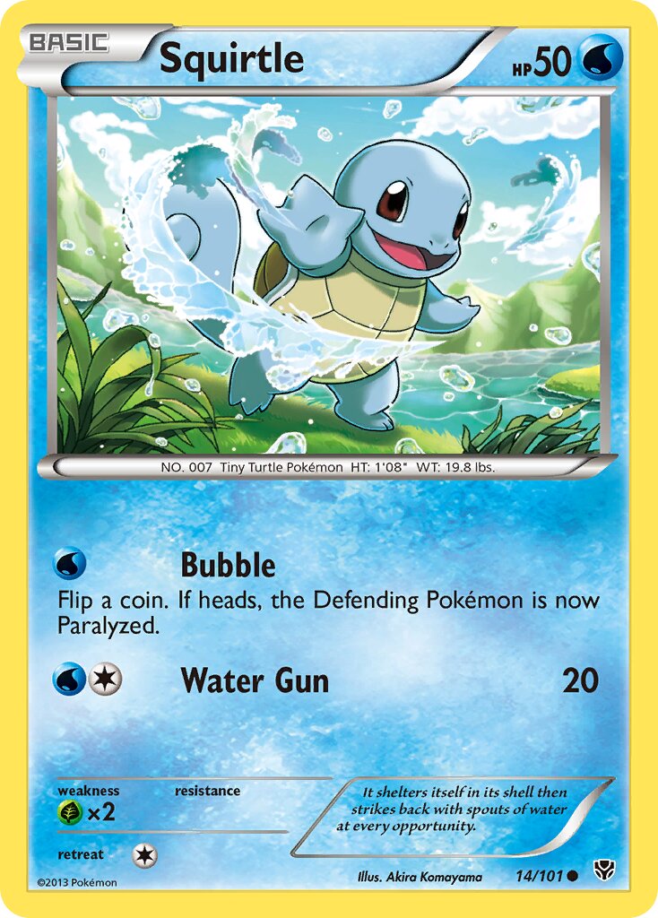 Squirtle 014/101 — Plasma Blast (English Pokémon TCG card)