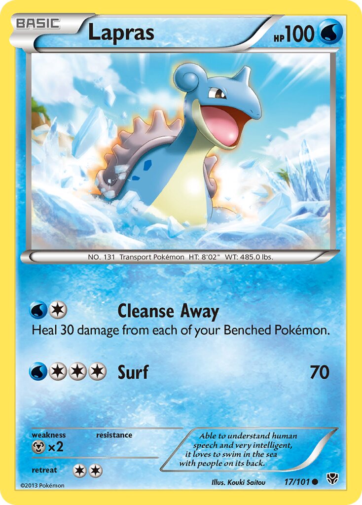 Lapras 017/101 — Plasma Blast (English Pokémon TCG card)