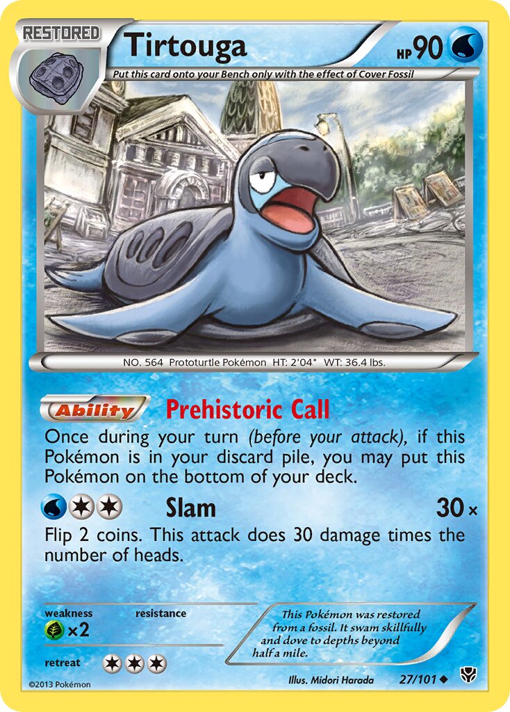 Tirtouga 027/101 — Plasma Blast (English Pokémon TCG card)