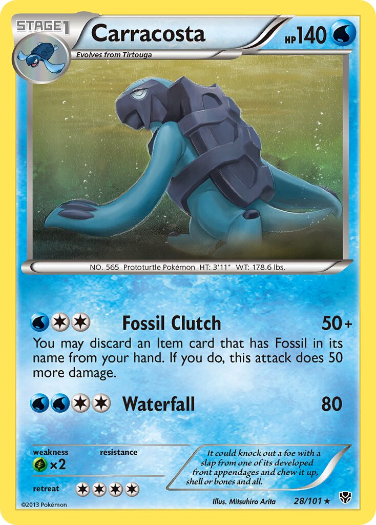 Carracosta 028/101 — Plasma Blast (English Pokémon TCG card)