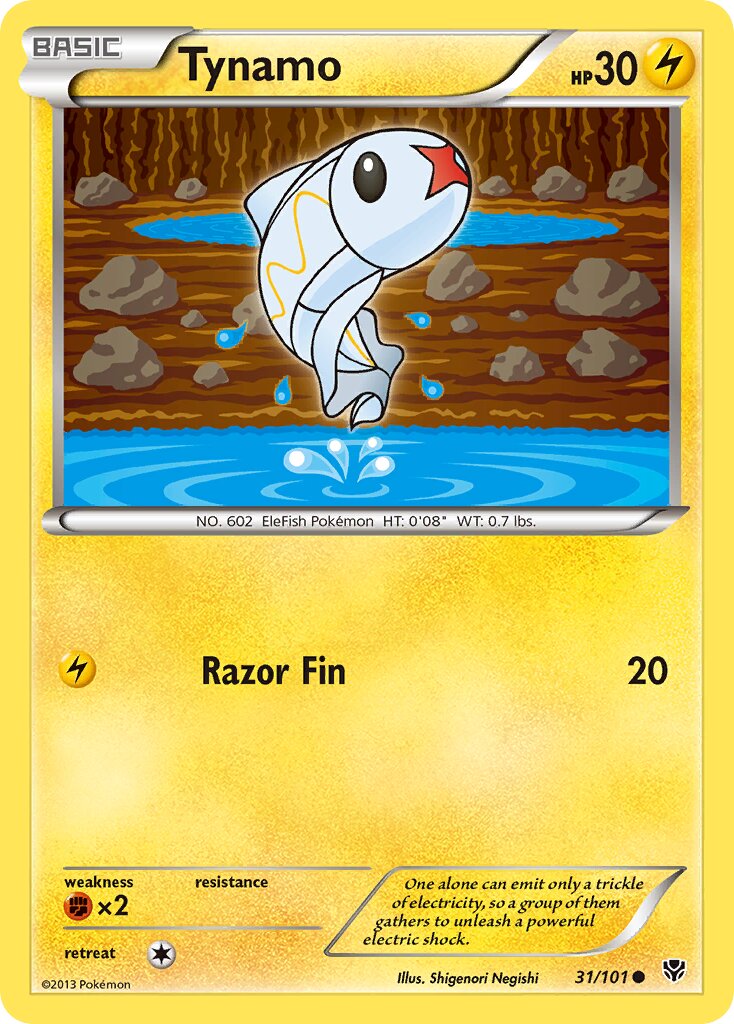 Tynamo 031/101 — Plasma Blast (English Pokémon TCG card)