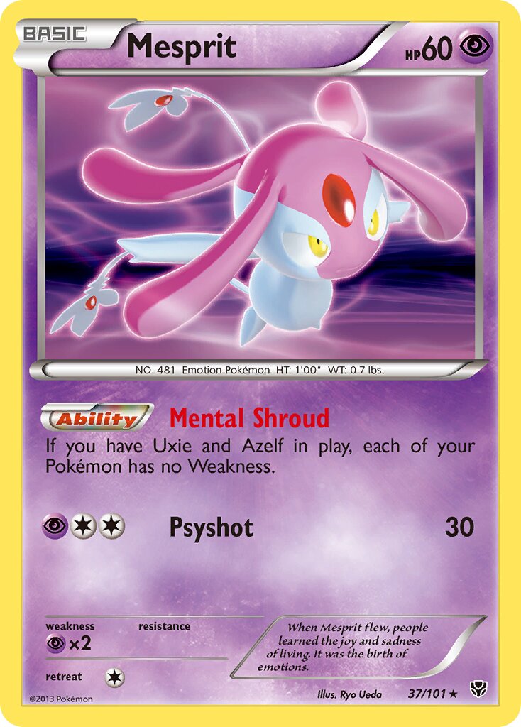 Mesprit 037/101 — Plasma Blast (English Pokémon TCG card)