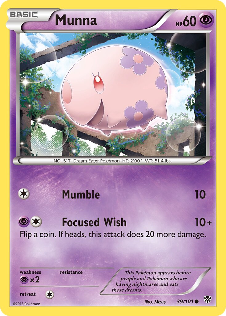 Munna 039/101 — Plasma Blast (English Pokémon TCG card)