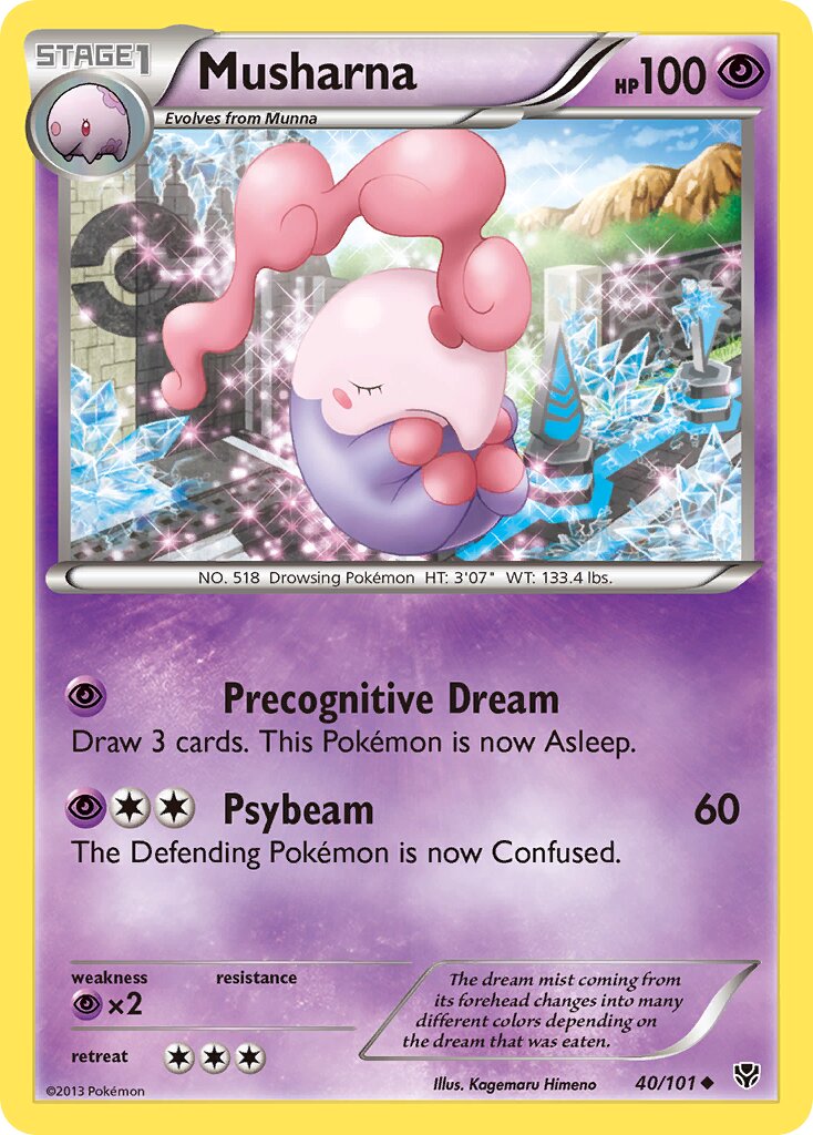 Musharna 040/101 — Plasma Blast (English Pokémon TCG card)