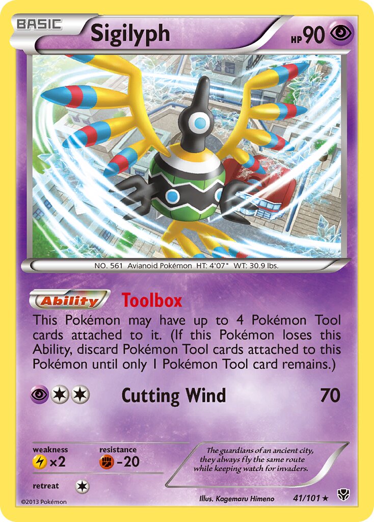 Sigilyph 041/101 — Plasma Blast (English Pokémon TCG card)