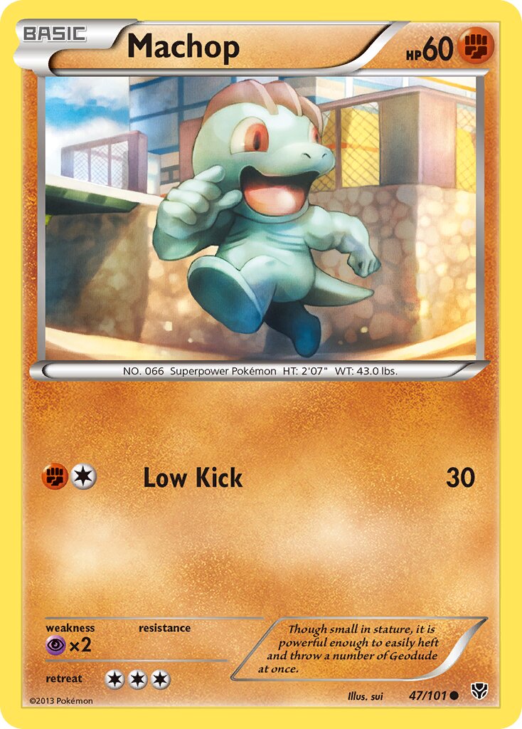 Machop 047/101 — Plasma Blast (English Pokémon TCG card)