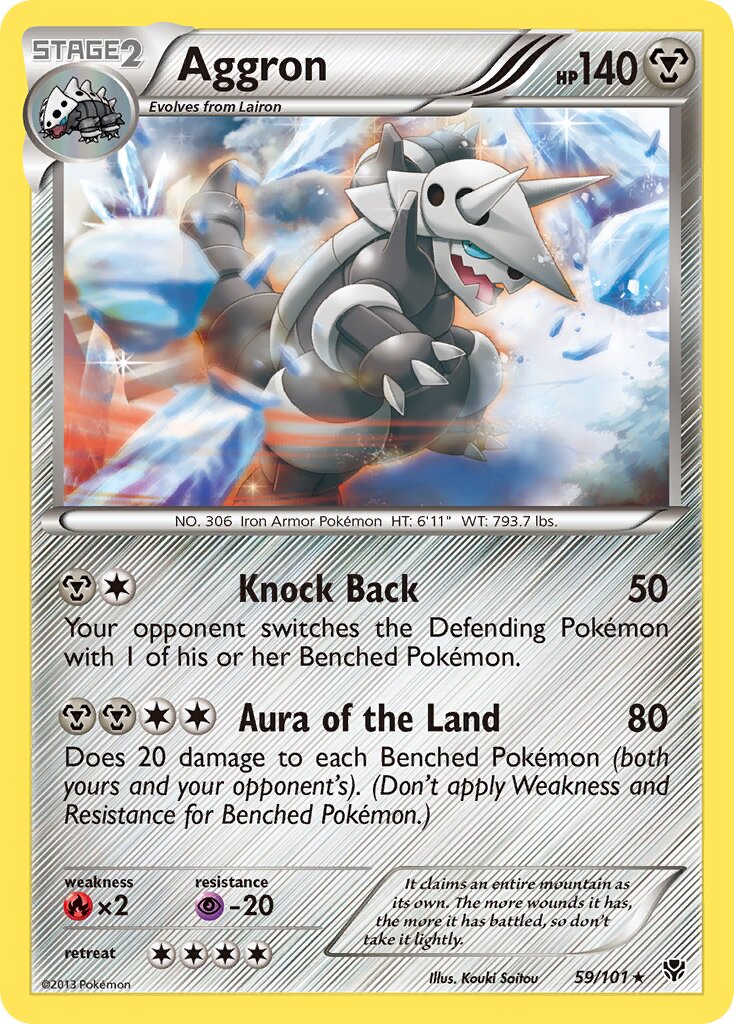 Aggron 059/101 — Plasma Blast (English Pokémon TCG card)