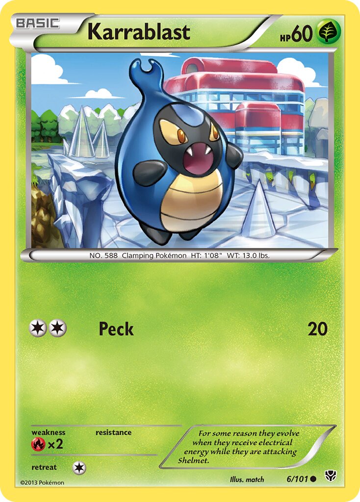 Karrablast 006/101 — Plasma Blast (English Pokémon TCG card)