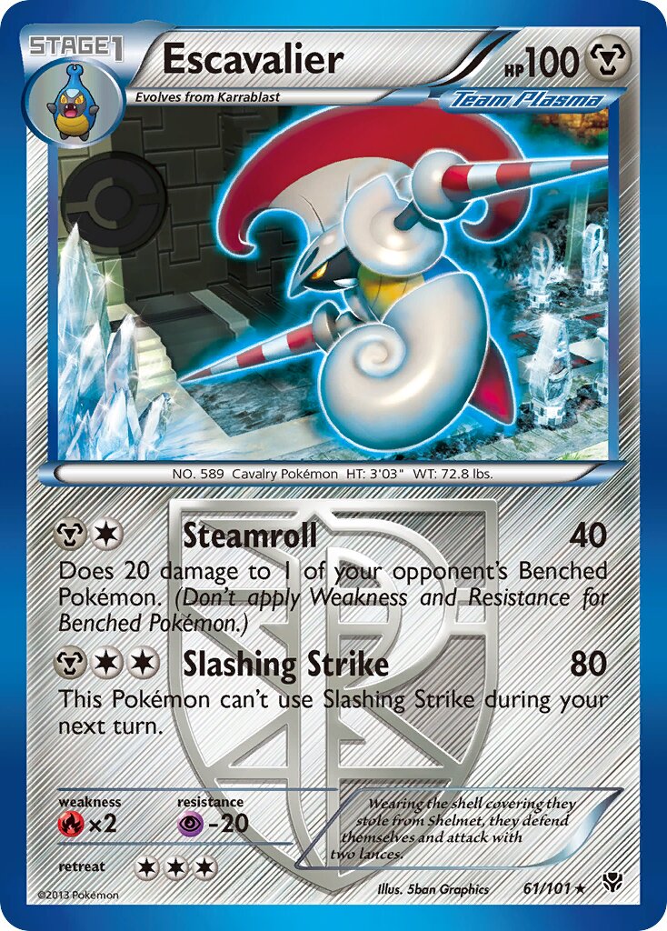Escavalier 061/101 — Plasma Blast (English Pokémon TCG card)