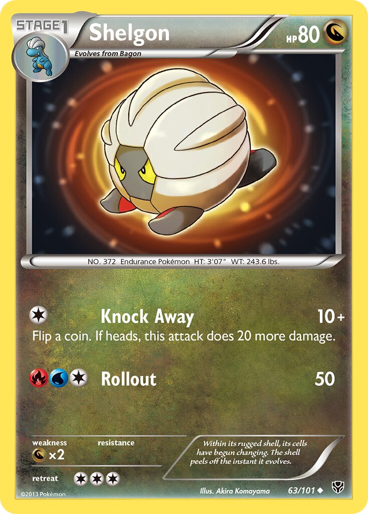 Shelgon 063/101 — Plasma Blast (English Pokémon TCG card)