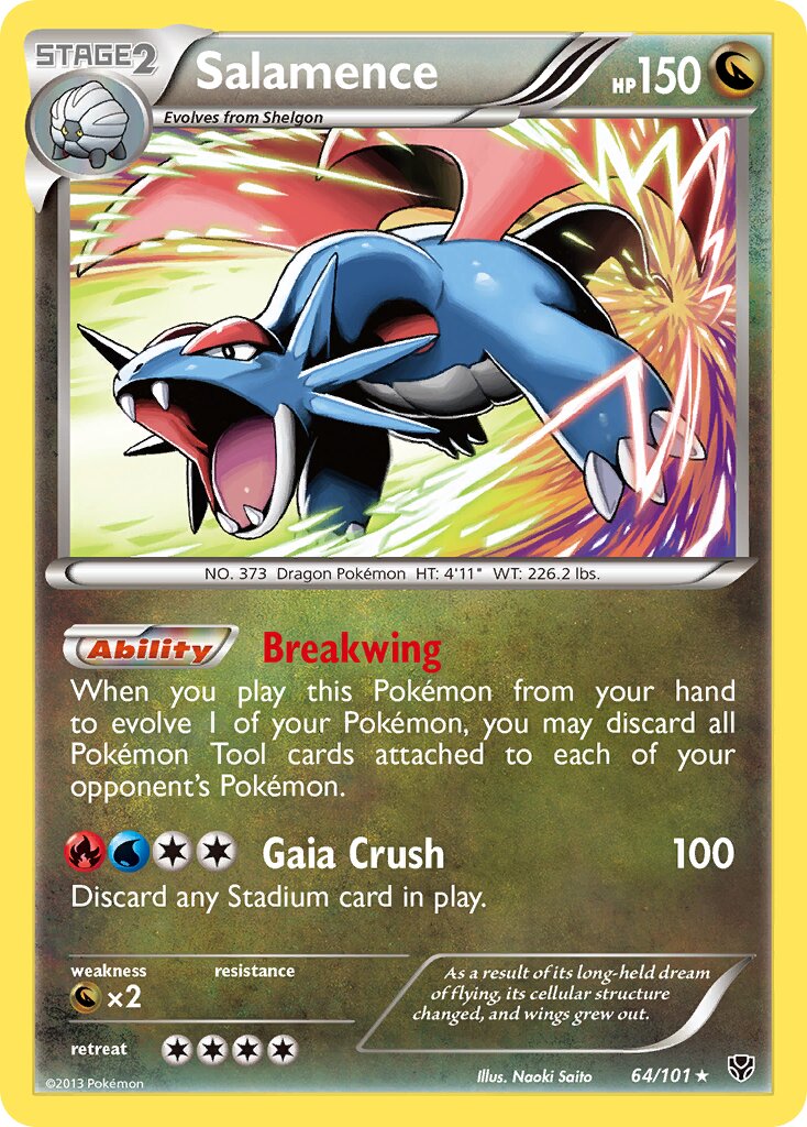 Salamence 064/101 — Plasma Blast (English Pokémon TCG card)