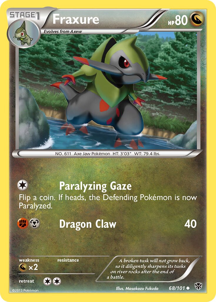 Fraxure 068/101 — Plasma Blast (English Pokémon TCG card)