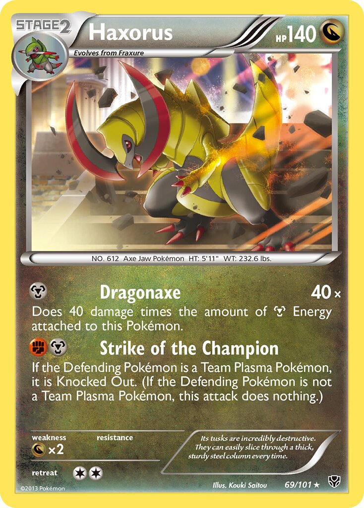 Haxorus 069/101 — Plasma Blast (English Pokémon TCG card)
