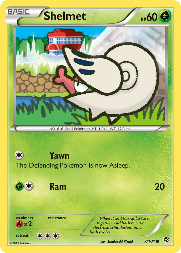 Shelmet 007/101 — Plasma Blast (English Pokémon TCG card)