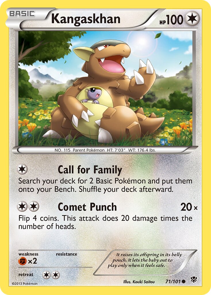 Kangaskhan 071/101 — Plasma Blast (English Pokémon TCG card)