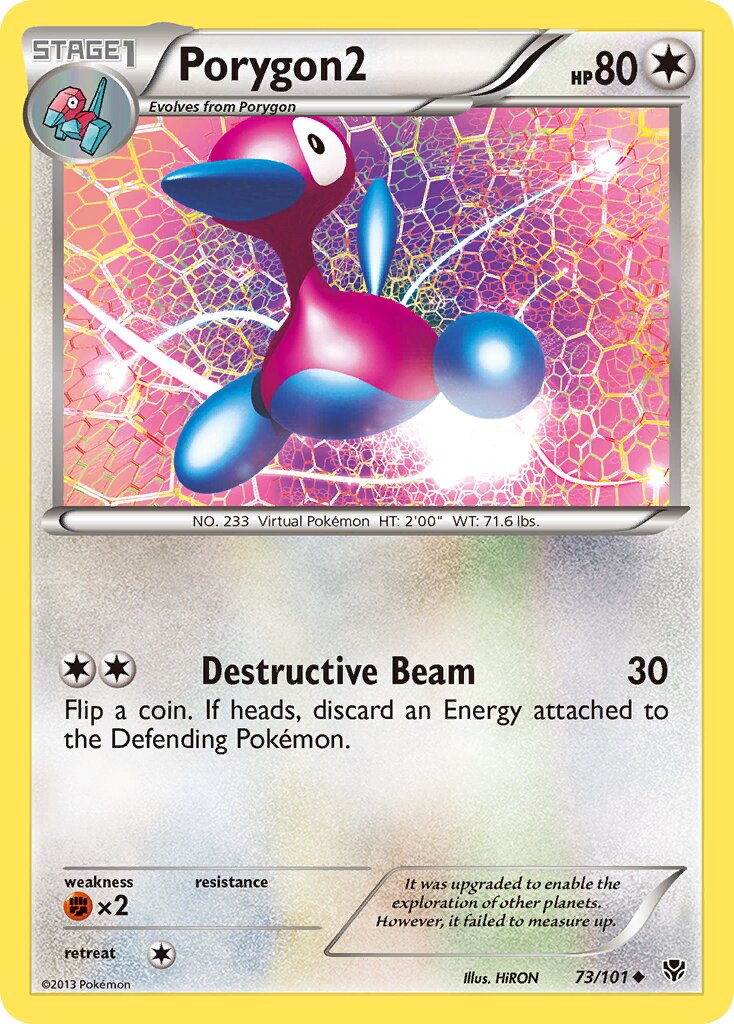 Porygon2 073/101 — Plasma Blast (English Pokémon TCG card)