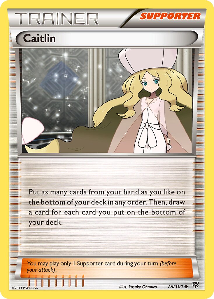 Caitlin 078/101 — Plasma Blast (English Pokémon TCG card)
