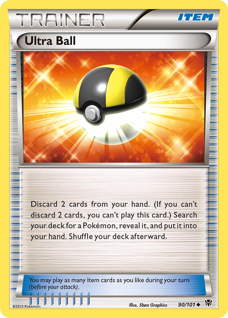 Ultra Ball 090/101 — Plasma Blast (English Pokémon TCG card)