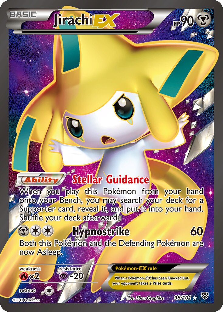 Jirachi-EX 098/101 — Plasma Blast (English Pokémon TCG card)