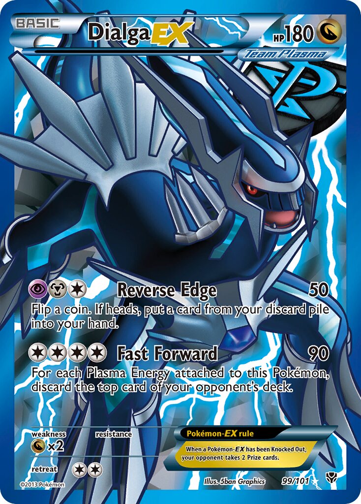 Dialga-EX 099/101 — Plasma Blast (English Pokémon TCG card)