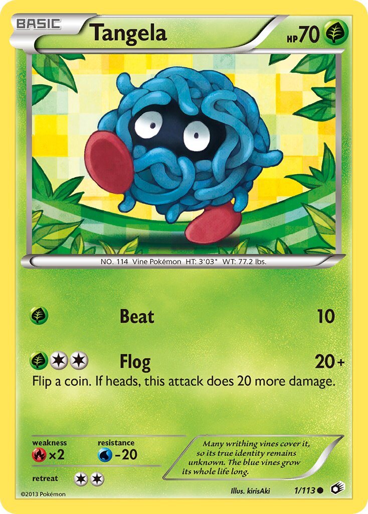 Tangela 001/140 — Legendary Treasures (English Pokémon TCG card)