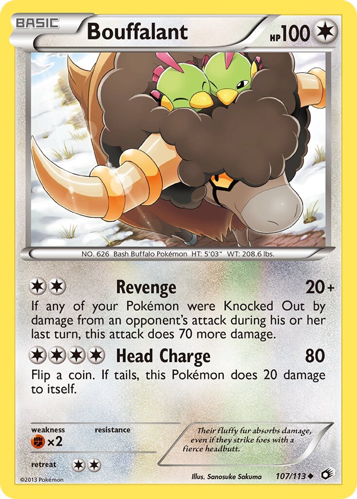 Bouffalant 107/140 — Legendary Treasures (English Pokémon TCG card)