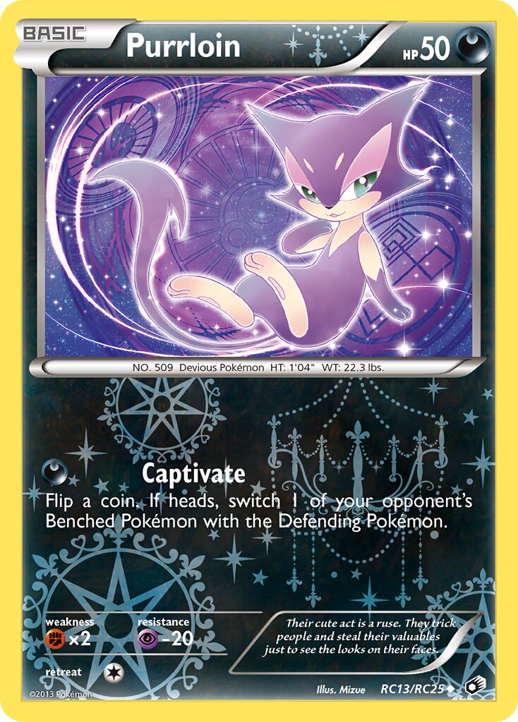 Purrloin RC13 — Legendary Treasures (English Pokémon TCG card)