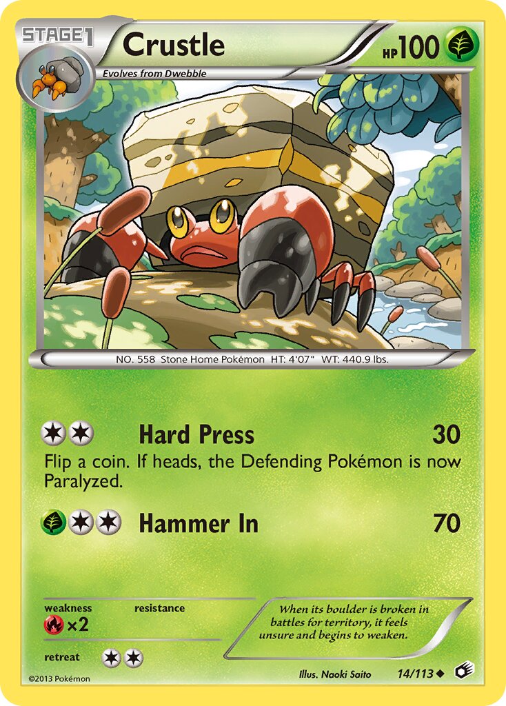 Crustle 014/140 — Legendary Treasures (English Pokémon TCG card)