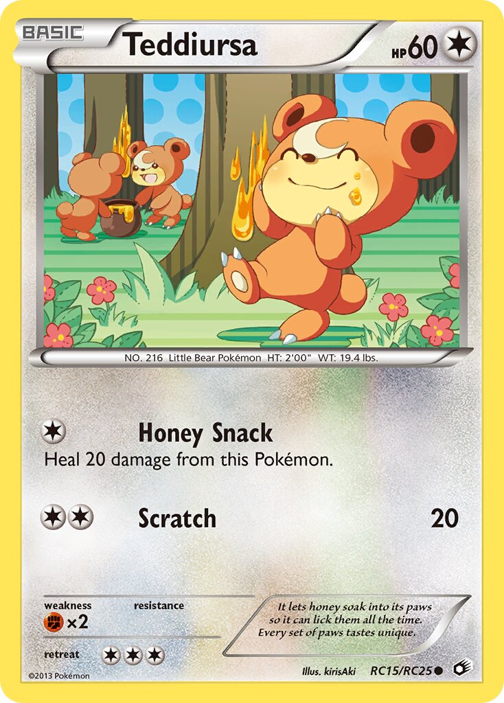 Teddiursa RC15 — Legendary Treasures (English Pokémon TCG card)