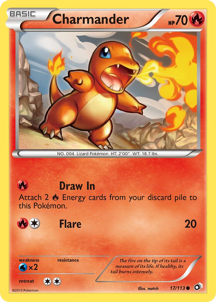 Charmander 017/140 — Legendary Treasures (English Pokémon TCG card)