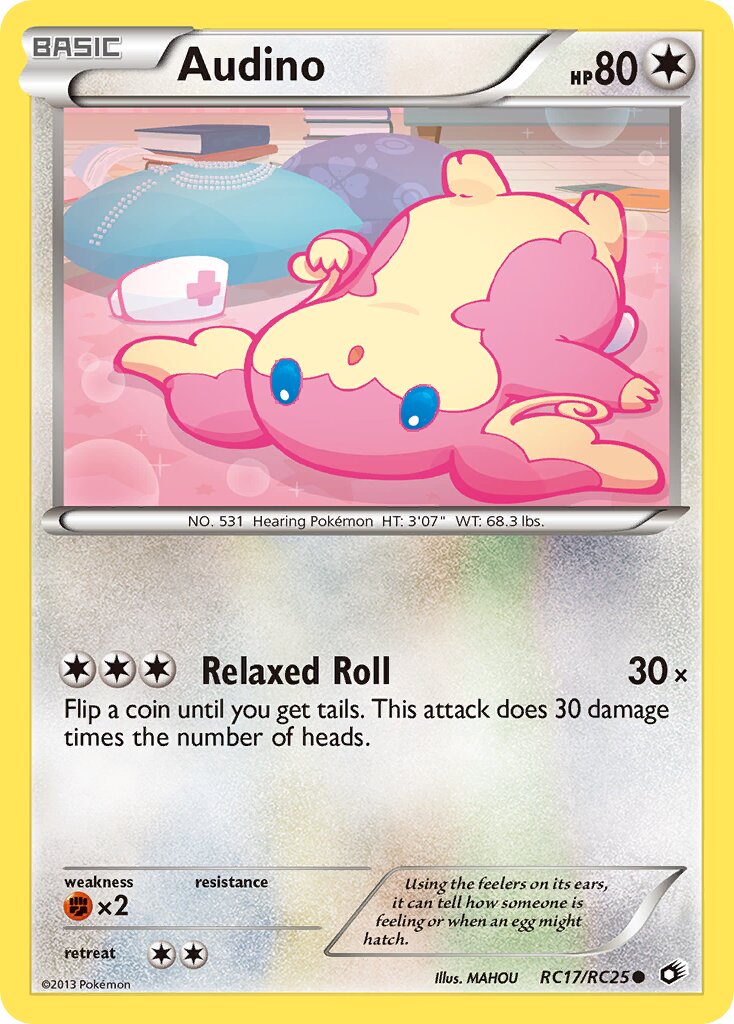 Audino RC17 — Legendary Treasures (English Pokémon TCG card)